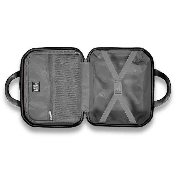 Coral High Diamond ABS Siyah Makyaj Çantası 16604 - 8