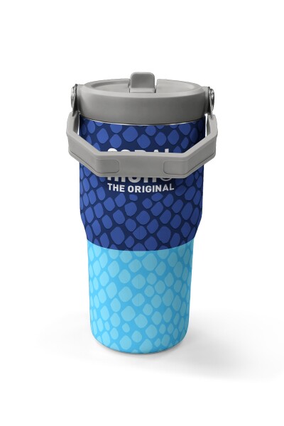 Coral High Dragon Desenli Katlanır Ağızlıklı Çelik Termos 600 ml 38903 - 5