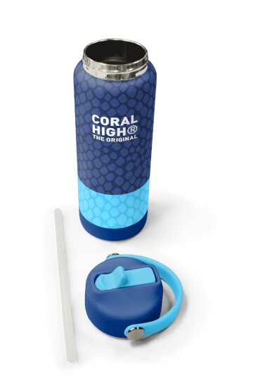 Coral High Dragon Desenli Katlanır Ağızlıklı Çelik Termos 650 ml 38313 - 5