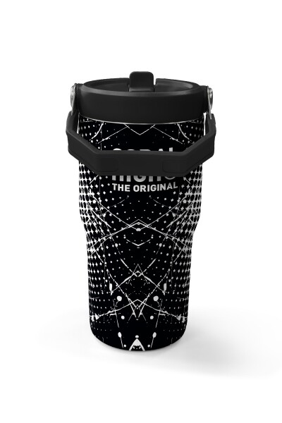 Coral High Futbol Desenli Katlanır Ağızlıklı Çelik Termos 600 ml 38922 - 5