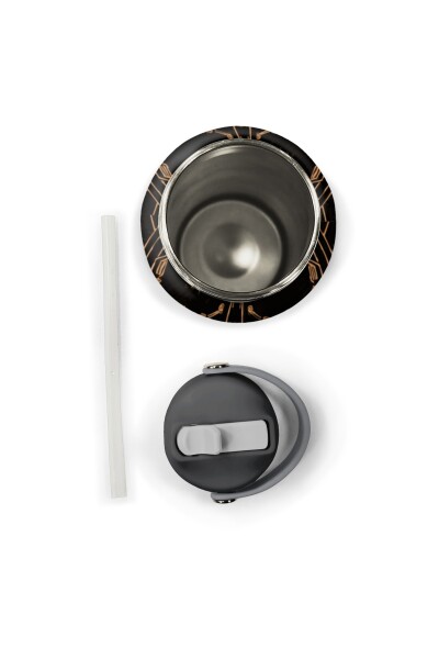 Coral High Futbol Desenli Katlanır Ağızlıklı Çelik Termos 650 ml 38317 - 6