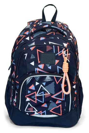 Coral High Geometrik Desenli Okul Sırt Çantası 24455 - Coral High