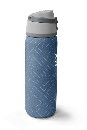 Coral High Geometrik Desenli Pipetli ve Direkt İçim Çelik Termos 800 ml 38578 - 4