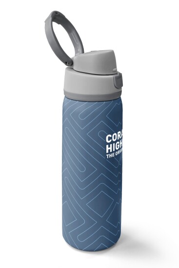 Coral High Geometrik Desenli Pipetli ve Direkt İçim Çelik Termos 800 ml 38578 - 2