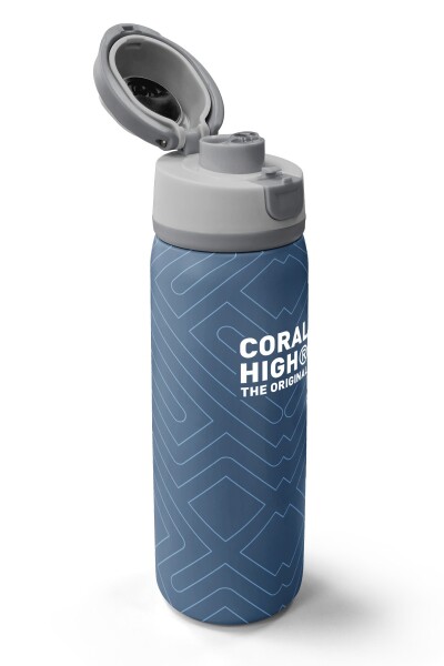 Coral High Geometrik Desenli Pipetli ve Direkt İçim Çelik Termos 800 ml 38578 - 3
