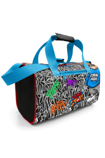Coral High Grafiti Ayıcık Desenli Spor Çantası 27556 - Coral High