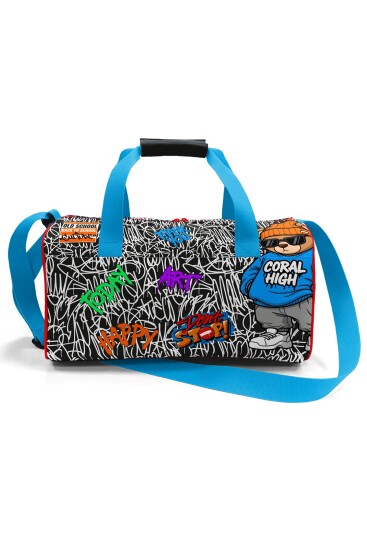 Coral High Grafiti Ayıcık Desenli Spor Çantası 27556 - 3