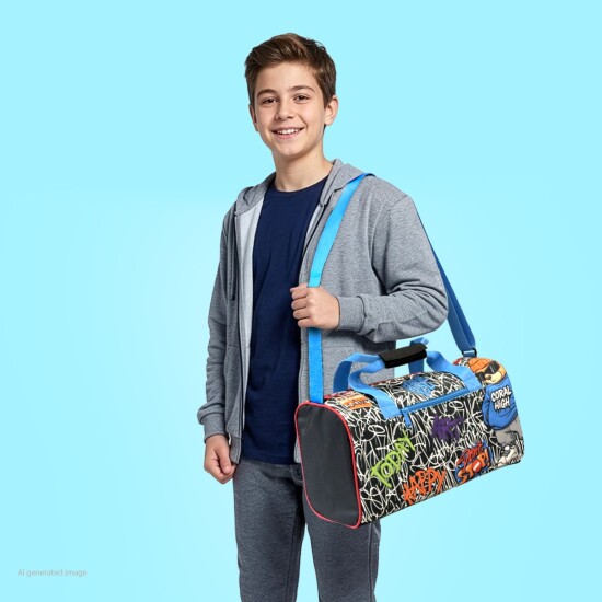 Coral High Grafiti Ayıcık Desenli Spor Çantası 27556 - 4