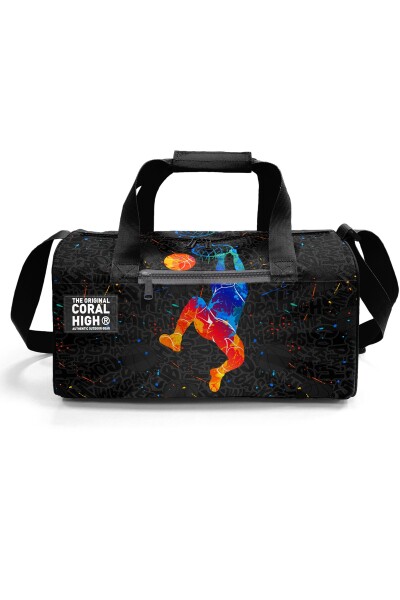 Coral High Gri Basketbol Desenli Spor Çantası 27527 - 2