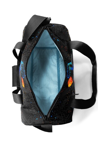 Coral High Gri Basketbol Desenli Spor Çantası 27527 - 6