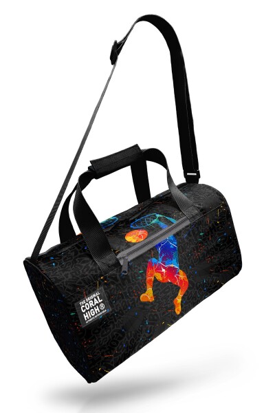 Coral High Gri Basketbol Desenli Spor Çantası 27527 - 7