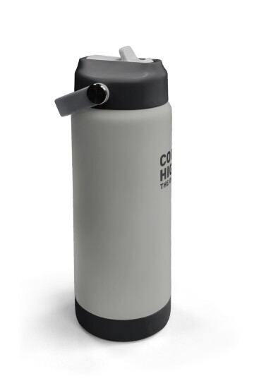 Coral High Gri Katlanır Ağızlıklı Çelik Termos 650 ml 38401 - 3
