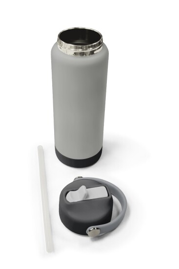 Coral High Gri Katlanır Ağızlıklı Çelik Termos 650 ml 38401 - 5