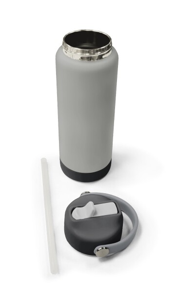 Coral High Gri Katlanır Ağızlıklı Çelik Termos 650 ml 38401 - 5