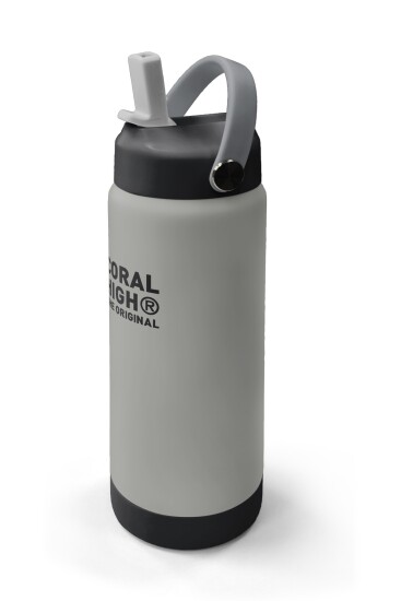 Coral High Gri Katlanır Ağızlıklı Çelik Termos 650 ml 38401 - 2