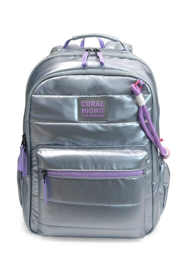 Coral High Gümüş Okul Sırt Çantası 24422 