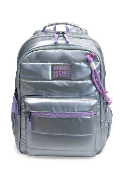 Coral High Gümüş Okul Sırt Çantası 24422 - 1
