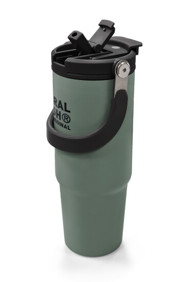 Coral High Haki Pipetli ve Direkt İçim Çelik Termos 900 ml 38758 - 2