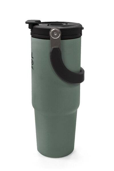 Coral High Haki Pipetli ve Direkt İçim Çelik Termos 900 ml 38758 - 5