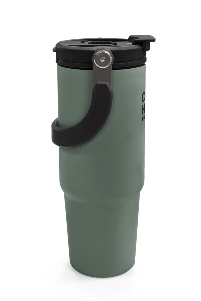 Coral High Haki Pipetli ve Direkt İçim Çelik Termos 900 ml 38758 - 6