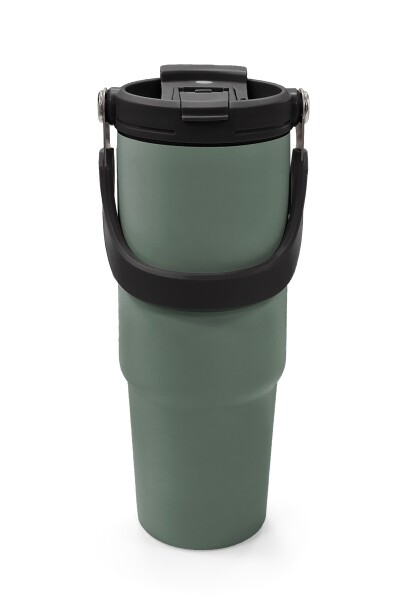 Coral High Haki Pipetli ve Direkt İçim Çelik Termos 900 ml 38758 - 7