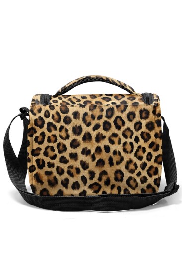 Coral High Kahverengi Leopar Desenli 3’lü Okul Çanta Seti SET0123681 - 5