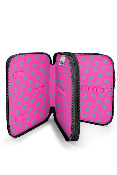 Coral High Kahverengi Leopar Desenli Çift Katlı Kalem Çanta 11147 - 7