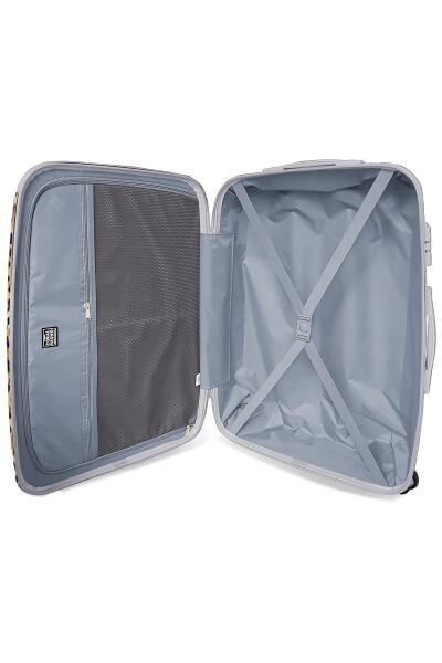 Coral High Kahverengi Leopar Desenli PC Büyük Boy Valiz (70cm) 16843 - 2