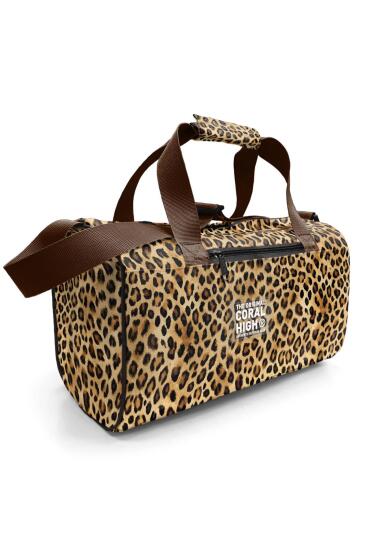 Coral High Kahverengi Leopar Desenli Spor Çanta 27533 