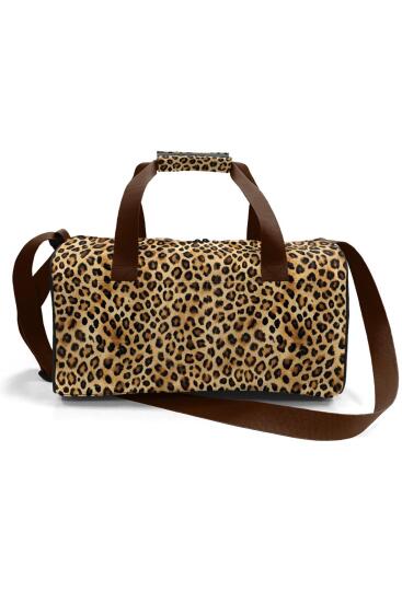 Coral High Kahverengi Leopar Desenli Spor Çanta 27533 - 3