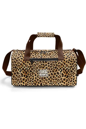 Coral High Kahverengi Leopar Desenli Spor Çanta 27533 - 2