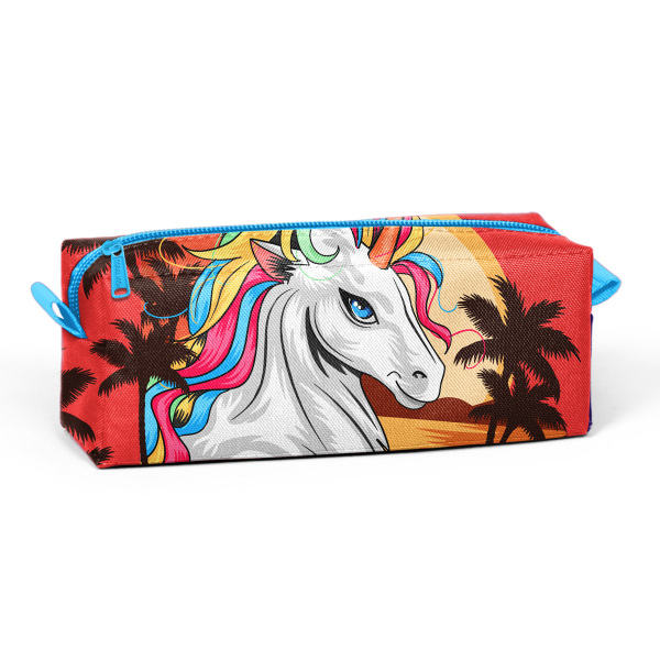 Coral High Hardal Kahverengi Uncorn Desenli Kalem Çantası 22371 - 1