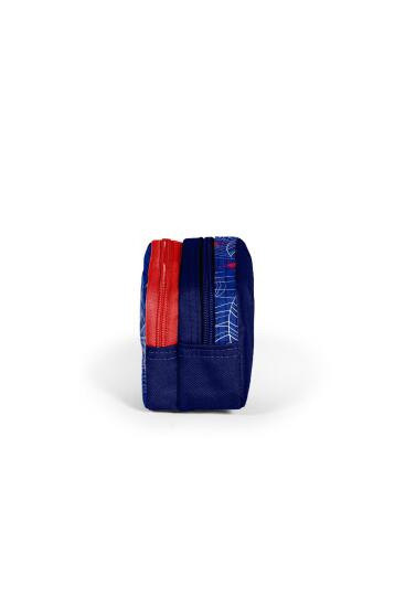 Coral High Kids Lacivert Kırmızı Örümcek Desenli İki Bölmeli Kalem Çantası 22288 - 2