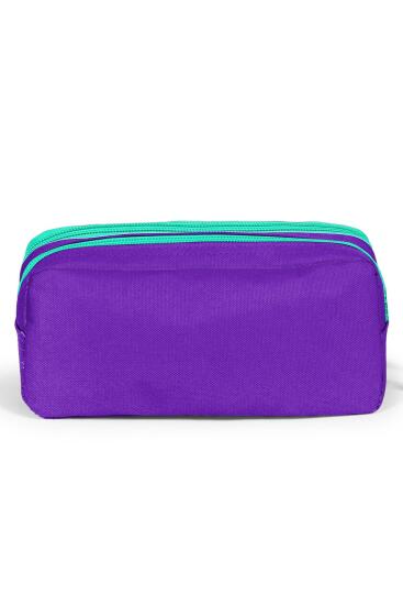 Coral High Kids Mor Su Yeşili Unicorn Desenli İki Bölmeli Kalem Çantası 22294 - 3