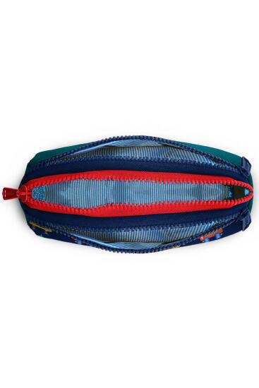 Coral High Kids Lacivert Çivit Robot Desenli Üç Bölmeli Kalem Çantası 22324 - 4