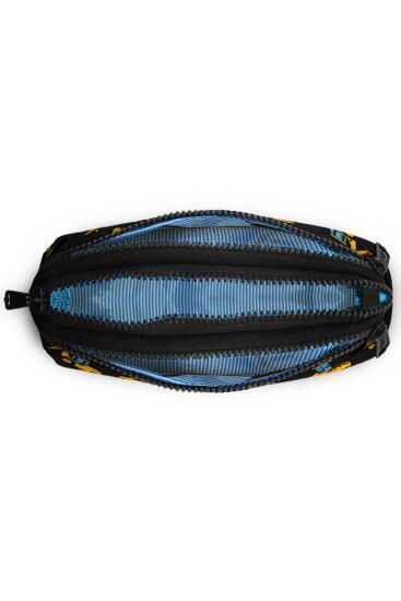 Coral High Kids Siyah Sarı İş Makinesi Desenli Üç Bölmeli Kalem Çantası 22328 - 4