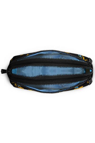 Coral High Kids Siyah Sarı İş Makinesi Desenli Üç Bölmeli Kalem Çantası 22328 - 4