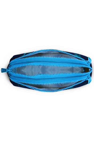 Coral High Kids Lacivert Mavi Dinozor Desenli Üç Bölmeli Kalem Çantası 22329 - 4