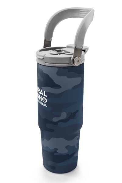 Coral High Kamuflaj Desenli Pipetli ve Direkt İçim Çelik Termos 900 ml 38742 - 4