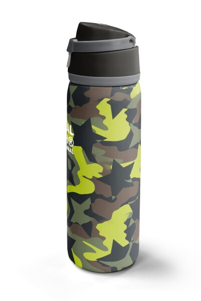 Coral High Kamuflaj Yıldız Desenli Pipetli ve Direkt İçim Çelik Termos 800 ml 38576 - 5