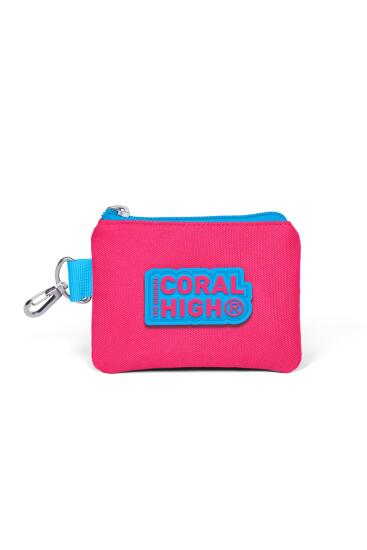 Coral High Kids Neon Mercan Lacivert Bozuk Para Çantası 21707 