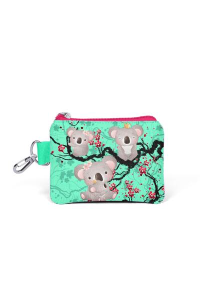 Coral High Kids Su Yeşilİ Neon Mercan Koala Desenli Bozuk Para Çantası 21813 - 1