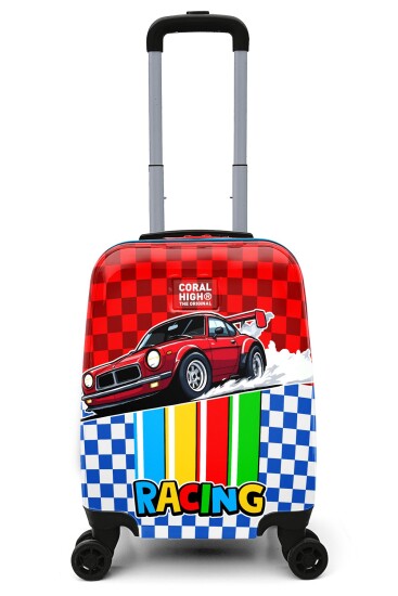 Coral High Kids Araba Desenli Çocuk Valizi 16699 - Coral High