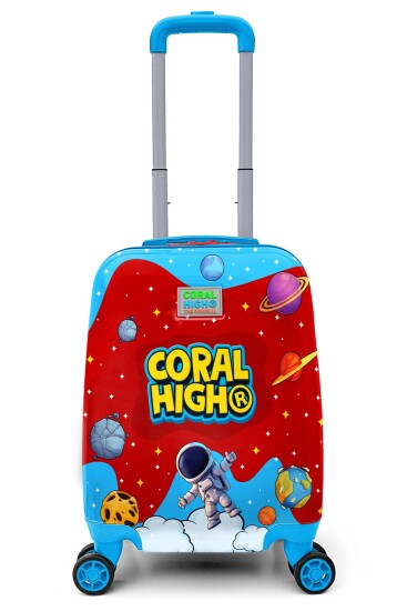 Coral High Kids Astronot Uzay Desenli Çocuk Valizi 16696 - Coral High