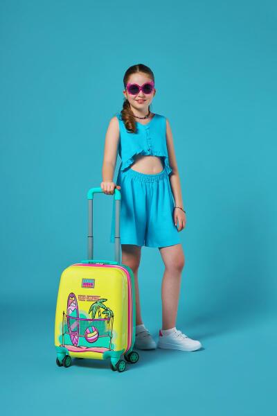 Coral High Kids Beach Voleybol Desenli Çocuk Valizi 16781 - 2