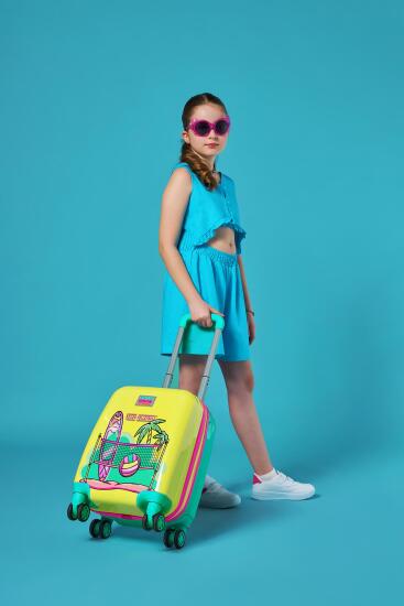 Coral High Kids Beach Voleybol Desenli Çocuk Valizi 16781 - 7