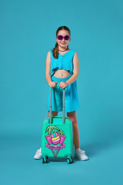 Coral High Kids Beach Voleybol Desenli Çocuk Valizi 16781 - 9