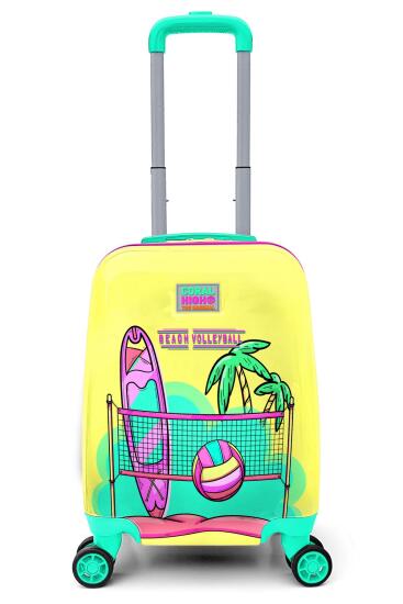Coral High Kids Beach Voleybol Desenli Çocuk Valizi 16781 - CORAL HIGH