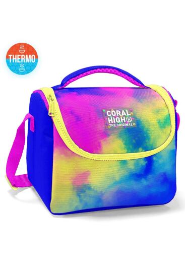 Coral High Kids Renkli Batik Desenli Thermo Beslenme Çantası 11757 - Coral High
