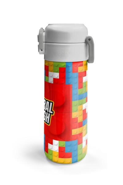Coral High Kids Blok Desenli Pipetli ve Direkt İçim Çelik Termos 500 ml 31991 - 6